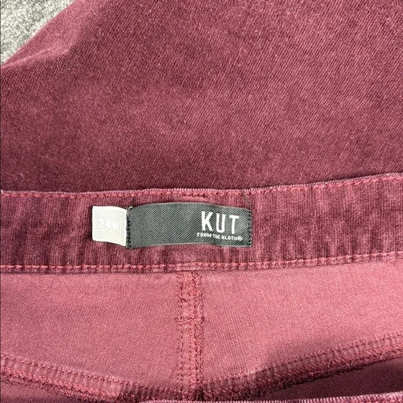 Kut Burgundy Corduroy Pants - Picture 2 of 5